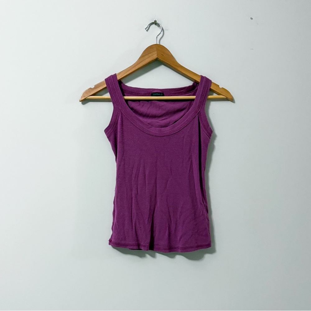 3/$20⚡️ Vintage Magenta Ethic Y2K 90s Sleeveless Tank Top Scoop Neck Stretchy